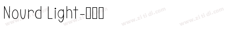 Nourd Light字体转换